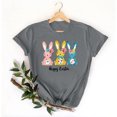 thumbnail image 2 of VBTAPA Easter Bunny T Shirt Womens Cute Rabbit Graphic Tee Shirts Trendy Casual Short Sleeve Crewneck Tops Flash Sales Gray XL, 2 of 6