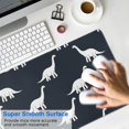 thumbnail image 4 of Long Mouse Pads for Desk,Dark Blue Dinosaurs Silhouette Pattern Desk Mats on Top Of Desks, Desk Mouse Pad Extra Large with 3mm Non-Slip Base and Stitched Edge for Gaming,Office,Work,Home 35.4"x15.7", 4 of 6
