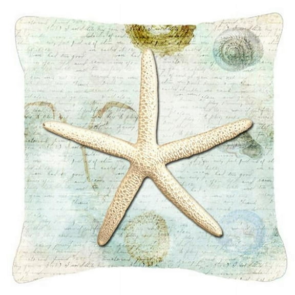 Carolines Treasures  14 x 14 in. Starfish Fabric Decorative Pillow