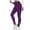Purple, variant on gbyLJF Womens Workout Yoga Pants Plaid Printed High Waisted Tight Pants Stretchy Butt Lifting Leggings for Women