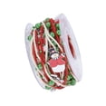 thumbnail image 3 of segolike Christmas Ribbon Christmas Tree Ribbon Length 500cm Crafts Gifts Wrapping Ribbon snowman, 3 of 9