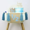 thumbnail image 6 of 1/2 Birthday Boy Decorations,6 Months Birthday Decorations,Half Way To One Banner And 1/2 Bir-thday Hat For Six Months Ha-Lf Year BD Decor-ations Boy Girls,Happy Half Year Party Photoshoot Props, 6 of 9