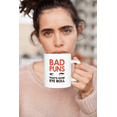 thumbnail image 2 of Bad Puns That’s How Eye Roll Funny Clever Coffee & Tea Gift Mug For Punnatic, Ladies, Best Friends, Sisters Or Her (15oz), 2 of 3