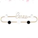 thumbnail image 4 of Golden Love Letter Wall Hook for Hanging Keys Metal Home Decor Bathroom Bedroom Fashion Elegant Creative Design Small Size S, 4 of 4