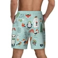 thumbnail image 4 of Fotbe Christmas Winter Animals Men’s Swim Trunks Quick Dry Swim Shorts Board Shorts with Mesh Lining-Medium, 4 of 9