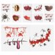 thumbnail image 3 of Makeup Stickers Body Scar Decals Realistic Fake Scar Stickers Halloween Props Simulation Scar Sticker 40Pc, 3 of 5