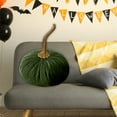 thumbnail image 4 of Handmade Velvet Decorative Pumpkin Ornament Elegant Autumn Home Desktop, 4 of 4
