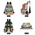 thumbnail image 4 of FORMRS Mini Backpack Purse for Women Travel Daypack Casual Shoulder Bag, Colorful Road at Night, 4 of 7