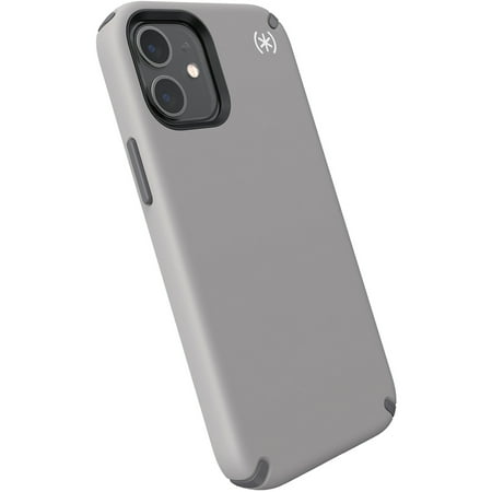 Speck - Presidio 2 Pro Hard Shell Case for iPhone 12 Mini - Grahpite Grey/White