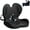 Black+ice Silk, variant on Memory Foam Seat Cushion,Office Chair Cushion with Lumbar Support,L-Shape Ergonomic Cushions with Strap,Non-Slip Sciatica,Hemorrhoids, Tailbone Pain Relief for Office Workers,Driver