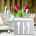 thumbnail image 2 of Napkin Holder, Stainless Steel Tableware Pattern Napkin Rack, Kitchen Napkin Dispenser, Modern Serviette Holder Home Bar Restaurant Table Decor, 2 of 8