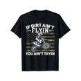 thumbnail image 1 of Dirt Bike Motocross Cotton Tee for Youngsters - 'If Dirt Ain't Flyin, You Ain't Tryin' Graphic, Perfect Gift for Boys & Girls, Sizes XS-XL, 1 of 6