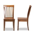 thumbnail image 5 of Bowery Hill Walnut Brown Finished Wood 2-Piece Dining Chair Set, 5 of 8