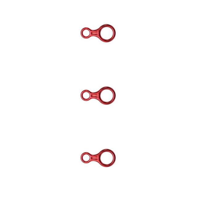 Wosthever Descensor de equipo de escalada, dispositivo de seguridad profesional resistente en forma de 8, equipo de escalada en roca para deportes al aire Rojo 3piezas Wosthever CBP205897