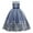 Royal Blue, variant on IBTOM CASTLE Flower Girl Lace Dress for Kids Wedding Bridesmaid Pageant Party Formal Long Maxi Gown Princess Communion Tulle Bow Dresses 6-7 Years Champagne