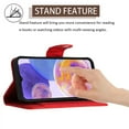 thumbnail image 2 of for Samsung Galaxy A33 5G Wallet Case, Elegant Card Holder Cash Slot PU Leather Kickstand Wrist Strap Shockproof Protective Flip Women Girls Case Cover for Samsung Galaxy A33 5G, Red, 2 of 7