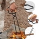 thumbnail image 4 of Pinzas de tijera de acero inoxidable, pinzas para chimenea, pinzas para barbacoa, pinzas para basura con pinza para barbacoa, pinzas para chimenea para exteriores, 4 of 5
