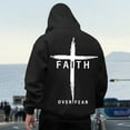 thumbnail image 7 of Jesus Hoodie for Men Cross Letter Print Comfy Hooded Sweatshirt Long Sleeve Loose Fit Casual Streetwear Men's Fashion Hoodies Sweatshirts, 7 of 7