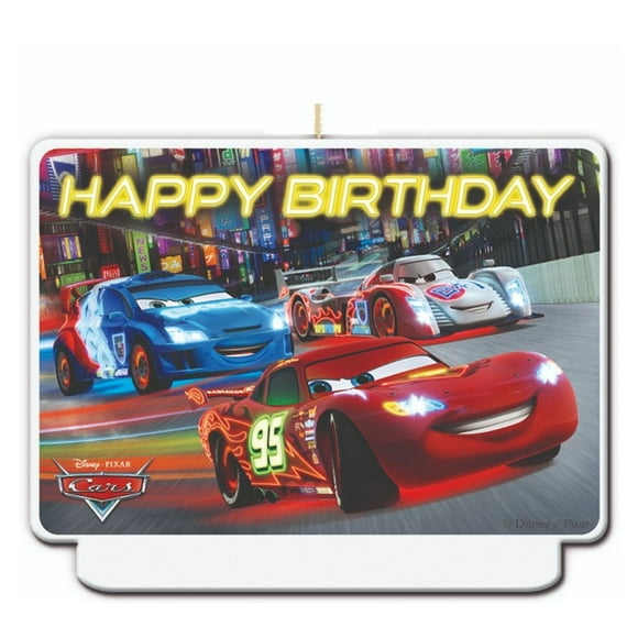 Cars Bougie d'Anniversaire Néon