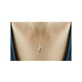 thumbnail image 4 of JewelersClub Black Diamond Accent Sterling Silver A TO Z Initial Pendant, 18", 4 of 4