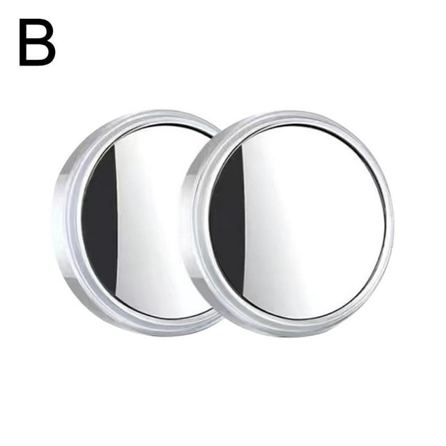 RJSQAQE Blind Spot Mirrors for Cars,2.28 Round HD Glass Frameless Convex Rear View Mirror,360 Wide Angle Side Rear View Mirror for Cars SUV and Trucks