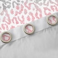 thumbnail image 4 of Homewish Boys Girls Leopard Print Black Out Curtains,Bling Glitter Curtains Pack of 2 (42x63 Each),Gradient Pink Grey Bedroom Curtains,Microfiber Bedroom Decor, 4 of 6