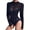 Black, variant on Baqcunre One Piece Jumpsuits For Women Womens Playsuit Popular Stripe Print Long Sleeve Mesh Jumpsuits Elegant Womens Shorts Women'S Pants Black L