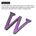thumbnail image 4 of 3D Acrylic Alphabet Mirror Wall Stickers Letter W Self-Adhesive Home Decor Letter Sign Art Sticker Decal Rose Red, 4 of 6