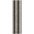 thumbnail image 2 of Addison Rugs Chantille Indoor/Outdoor Transitional Stripes Black Machine Washable Runner Rug, 2'3" x 7'6", 2 of 8