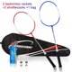 thumbnail image 2 of 2pcs Professional Badminton Rackets Shuttlecocks Carrying Bag Set Double Badminton Racquet Set Indoor Outdoor Sports Accessory He Qiyong unisex, 2 of 2