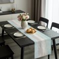 thumbnail image 2 of Teal Grey Table Runner 120 Inches Long,Dining Table Runners Dresser Scarves,Farmhouse Gray Barn Wooden Vintage Striped Kitchen Coffee Tablerunner for Tabletop Party Birthday Holiday Wedding 13"x120", 2 of 8