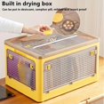 thumbnail image 4 of 1pc Large Capacity Plastic Storage Trunk - Foldable Wardrobe Box For Clothes, Toys,, 4 of 4
