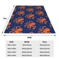 thumbnail image 3 of Honeii Octopus Print Fleece Blanket - Throw Blanket for Bed, Sofa, Couch, Camping, and Travel , Microplush Ultra Soft Warm Blanket-40"x30", 3 of 7