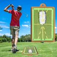 thumbnail image 1 of Estera de entrenamiento de golf para bateo de detección de swing, estera de impacto de golf premium, esteras de práctica de golf con retroalimentación de ruta, 1 of 5