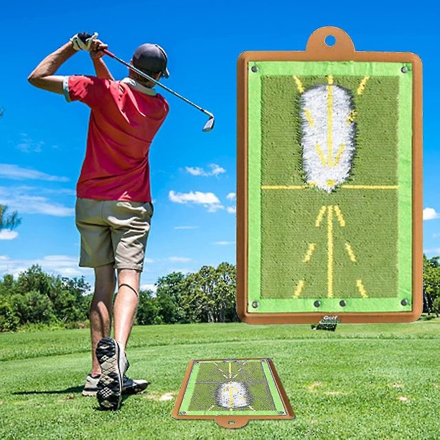 Estera de entrenamiento de golf para bateo de detección de swing, estera de impacto de golf premium, esteras de práctica de golf con retroalimentación de ruta