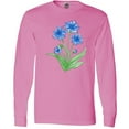 thumbnail image 3 of Inktastic Cornflower Long Sleeve T-Shirt, 3 of 5