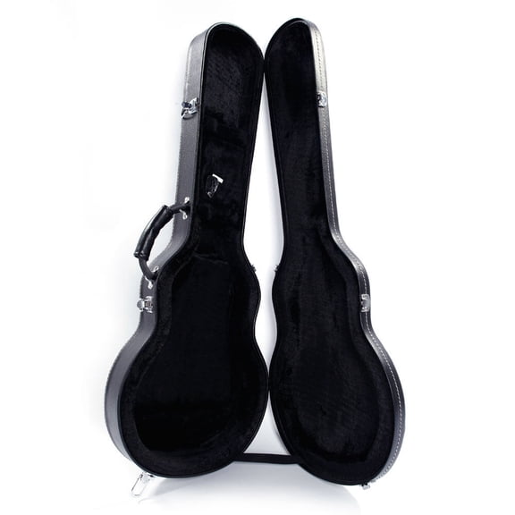 High Grade Black Microgroove Bulge Surface Hard Case for GLP Style Electric Guitar