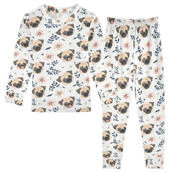 Pajama Pug Cute Comfortable Cotton Two-piece Pajama Set