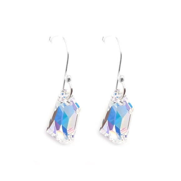 Aretes Zvezda De-Art color Aurore Boreale plata .925 Zvezda ZAR-DART18-AB
