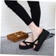 thumbnail image 5 of unbranded Sandalias Negras De Cuña Para Mujer Con Ajuste Cómodo Para Uso Interior Y Exterior, 5 of 8