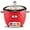 Red, variant on Courant Rice Cooker 10-Cup (Cooked) Steaming basket One-Touch Operation, Automatic Keep Warm Function, red