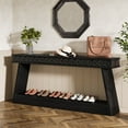 thumbnail image 4 of Tribesigns 70.87-Inch Entryway Table, Narrow Console Table with Storage, Wooden Long Sofa Table, Skinny Hallway Table for Entrance, Bedroom, Living Room, Behind the Couch, Foyer, Rustic Brow, 4 of 9