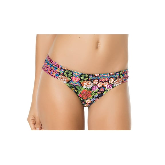 Jessica Simpson Folkloric Side Shirred Hipster-S-JS15_blkmult
