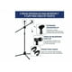 thumbnail image 3 of Pedestal Para Microfono Xtellar color negro Base Doble Boom Atril Profesional, 3 of 4