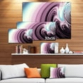 thumbnail image 3 of Unique Purple Fractal Art Pattern - Abstract Canvas Wall Art Print, 3 of 4