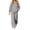 Gray, variant on DYTTDG Women's Solid Color Loose Hoodie Tracksuit Set, Drawstring Hooded Pullover & Elastic Drawstring Waist Wide Leg Pants Casual Two Piece Outfit Sets