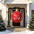 thumbnail image 3 of Christmas Inflatable Red Reindeer Snowflake Ornament Ball, Holiday Decoration for Yard Lawn Porch Garden Indoor Xmas Party, 3 of 5