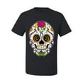 thumbnail image 2 of Wild Bobby Day Of The Dead Sugar Skull Pop Culture Men Graphic Tee, Black, X-Large, 2 of 5