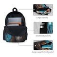 thumbnail image 3 of Lsque Squirrel Sleeping In Tree Pattern Adult Backpack – Durable & Lightweight PU Canvas Storage Bag , 15” Laptop Compartment, and Multiple Pockets, 3 of 6