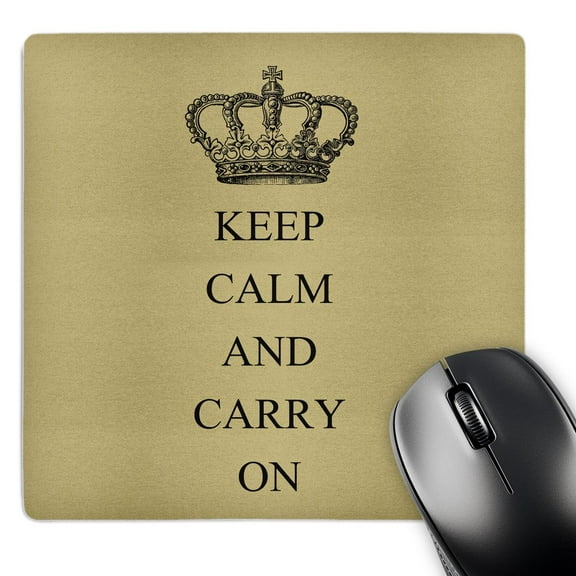 3dRose, Vintage Keep Calm and Carry On, MousePad